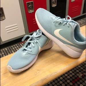 Blue nike women’s golf shoes